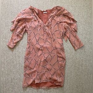 Cacharel 100% Silk Floral Print Dress Size 42/10